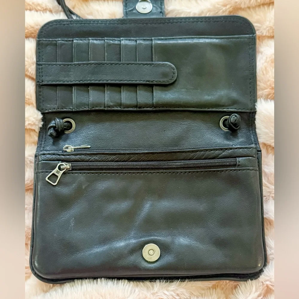 Lucky Brand Black Leather Crossbody Bag